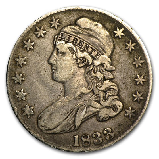 1833 Capped Bust Half Dollar XF 1833 Capped Bust Half Dollar XF